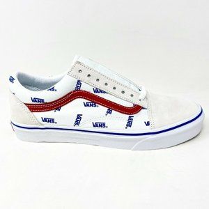 Vans Old Skool (Vans) True White Mens Logo Casual Shoes